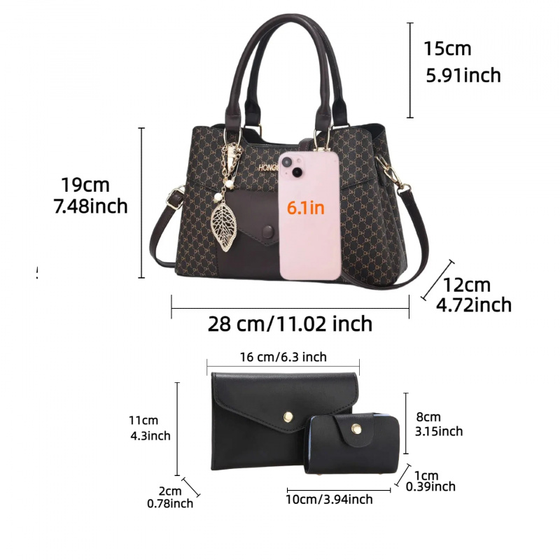 고급스러운 질감의 대용량 통근용 토트백, 컬러 블록 디 - Luxury Bags & Leather Repair Of Atlanta Photos 리뷰 및 가격