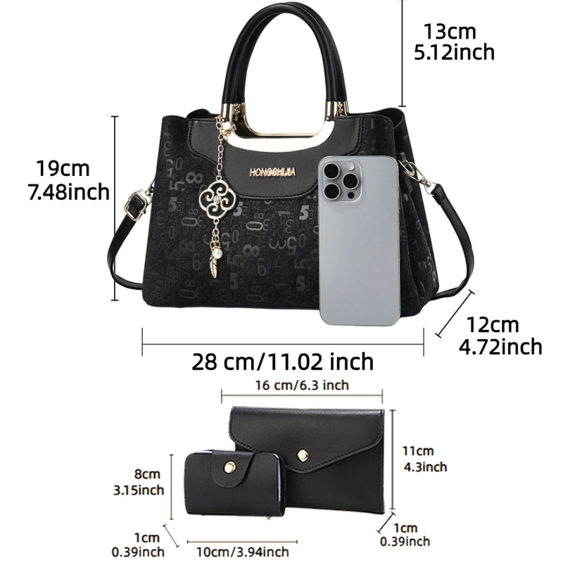 3피스 패션 여성용 핸드백 세트, 여성용 가벼운 럭셔리 - Luxury Bags & Leather Repair Of Atlanta Photos 리뷰 및 가격