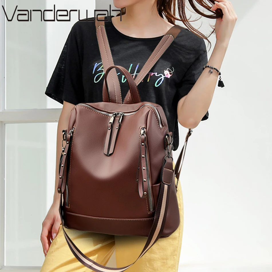 브랜드 럭셔리 배낭 부드러운 가죽 방수 배낭, 프레피  - Luxury Bags Duffle 리뷰 및 가격