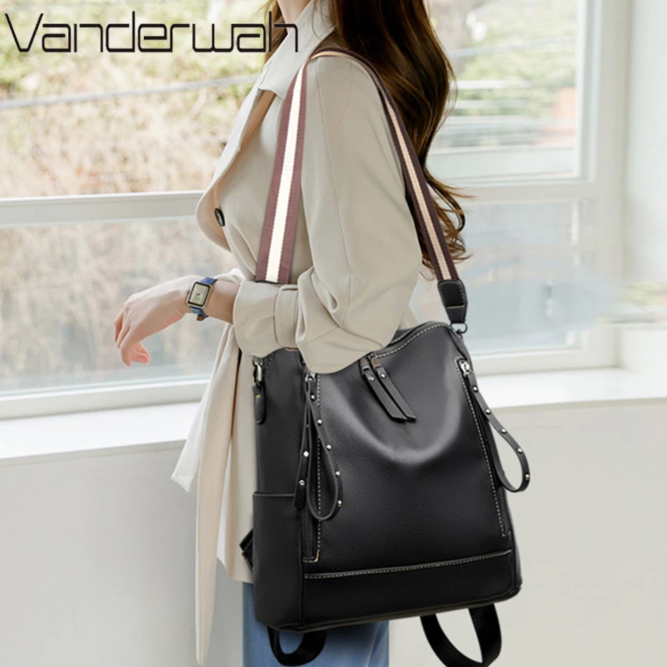 브랜드 럭셔리 배낭 부드러운 가죽 방수 배낭, 프레피  - Luxury Bags Duffle 리뷰 및 가격