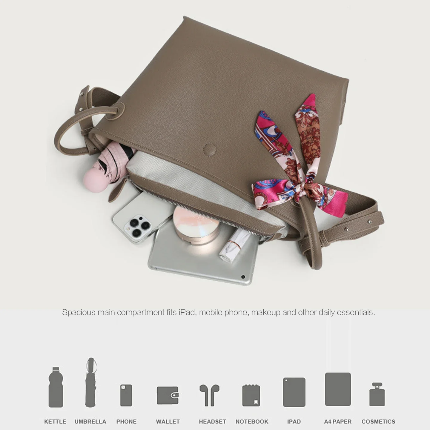 라이트 럭셔리 고급 여성용 토트백 PU 가죽 솔리드 컬 - Luxury Bags & Leather Repair Of Atlanta Photos 리뷰 및 가격