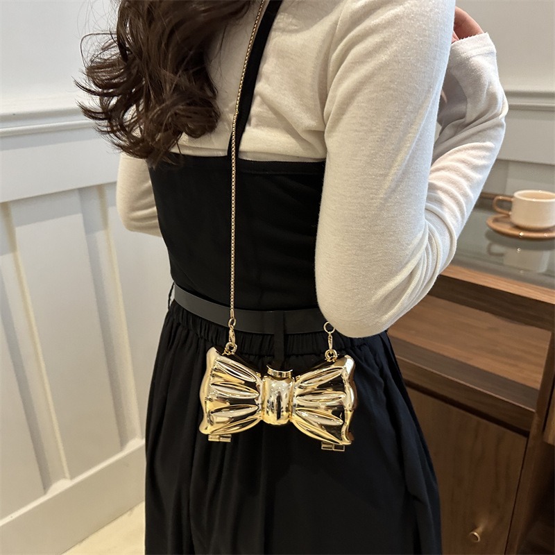 럭셔리 패션 메탈 미니 핸드백 리본 클라스프 장식 유럽 - Luxury Bags In China 리뷰 및 가격
